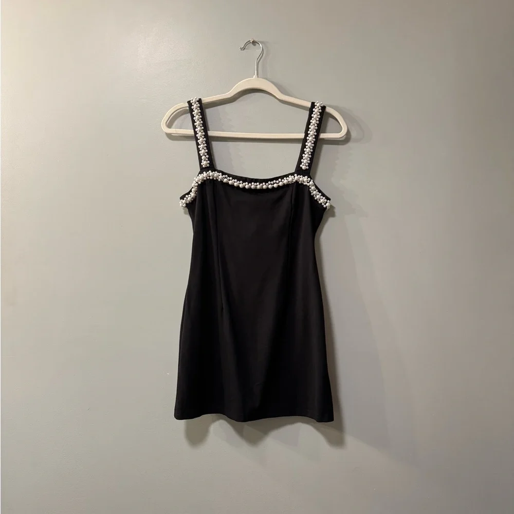 FINESSE BLACK MINI DRESS - Picture 1 of 6